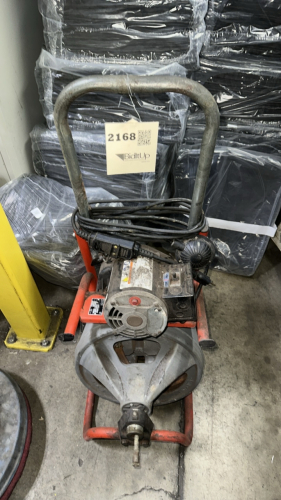 RIDGID Drain Cleaning Machine: Corded, K-400-T2 For 1 1/2 in to 4 in Pipe, 3/8 in Cable Dia., Manual