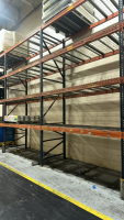 LOT (11) SEC. OF ASST'D PALLET RACKING WITH (68) BEAMS, (68) WIRE TRAYS, UPRIGHT ARE APPORX. 16&rsquo; FT HEIGHT 48&rdquo; W - 2