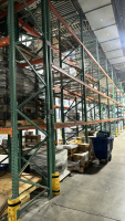 LOT (17) SEC. OF ASST'D PALLET RACKING WITH (110) BEAMS, (110) WIRE TRAYS, UPRIGHT ARE APPORX. 20&rsquo; FT HEIGHT, 1 UPRIGHT IS APPROX. 16' FT HEIGHT, 42&rdquo; W - 3