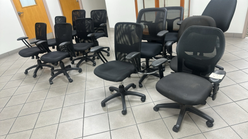 LOT (12) ASST'D OFFICE CHAIRS
