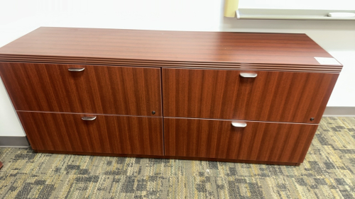 WOOD CREDENZA, 71" L x 19 1'/2" W x 29" H