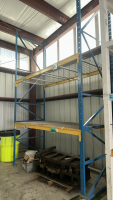 LOT (3) SEC. OF PALLET RACKING WITH (12) BEAMS, (12) WIRE TRAYS, UPRIGHT ARE APPORX. 15&rsquo; FT HEIGHT 48&rdquo; W - 2