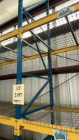 LOT (3) SEC. OF PALLET RACKING WITH (12) BEAMS, (12) WIRE TRAYS, UPRIGHT ARE APPORX. 15&rsquo; FT HEIGHT 48&rdquo; W - 3