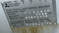 Mitsubishi MV2400R Electric Discharge Machine, Serial No: 05DR2426, 7716 lbs - 23