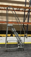 Cotterman 5 Step Safety Rolling Ladder, 450 lb. Max Capacity - 2