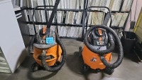 (2) Ridgid NXT 16 Gallon Shop Vacs