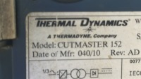 Thermal Dynamics CUTMASTER 152 Plasma Cutter, Multi-Phase, Serial 05627671, With Cart - 6