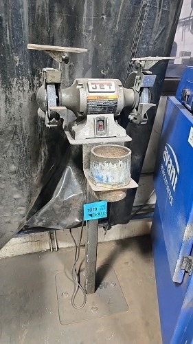 JET #JBG-6A 6" Pedestal Grinder; 1/2HP; 3450RPM; 1/2" Arbor; 115V 60Hz 1~, 5.0A