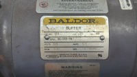 Baldor 111 Dual Buffer; 1/3 hp, 115v, single phase; 3600RPM - 3