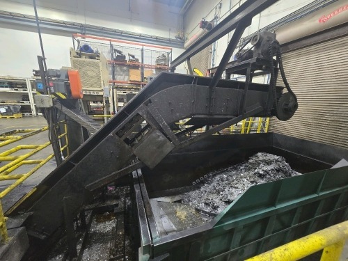 ~200ft. Jorgensen Press Scrap Conveyor Line and Dumping Mechanism