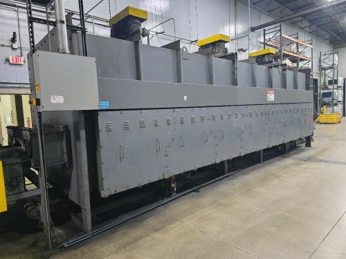 2014 Thermal Specialties 25' #TKST-001 Tempering Furnace; Map Op. Temp: 1250F; Max Amp Draw: 600; 3~ 208VAC 60Hz, 47" Belt Width