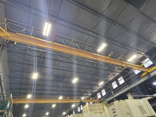 CraneMann 3 Ton Single Girder Overhead Bridge Crane With Detroit Electric Wire Rope Hoist~60ft. Span