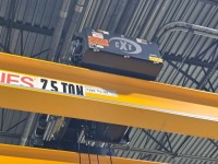 Konecranes 7.5 Ton Double Girder Overhead Bridge Crane With CXT Electric Wire Rope Hoist~50ft. Span / 70 ft. Length / 12ft. Height Crane Runway Frame - 6