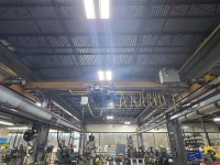 LOT (2) Osborne Industries 3 Ton Single Girder Overhead Bridge Cranes With Detroit 3 Ton Electric Wire Rope Hoist, ~20ft. Span / ~60ft. Length / 10.5ft. Height; Crane Runway Structure - 2