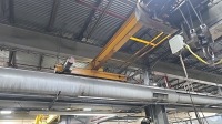 LOT (2) Osborne Industries 3 Ton Single Girder Overhead Bridge Cranes With Detroit 3 Ton Electric Wire Rope Hoist, ~20ft. Span / ~60ft. Length / 10.5ft. Height; Crane Runway Structure - 4