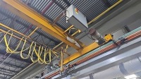 LOT (2) Osborne Industries 3 Ton Single Girder Overhead Bridge Cranes With Detroit 3 Ton Electric Wire Rope Hoist, ~20ft. Span / ~60ft. Length / 10.5ft. Height; Crane Runway Structure - 5