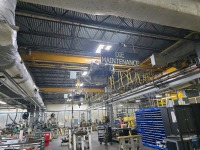LOT (2) Osborne Industries 3 Ton Single Girder Overhead Bridge Cranes With Detroit 3 Ton Electric Wire Rope Hoist, ~20ft. Span / ~60ft. Length / 10.5ft. Height; Crane Runway Structure - 8