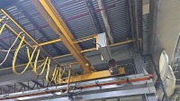 LOT (2) Osborne Industries 3 Ton Single Girder Overhead Bridge Cranes With Detroit 3 Ton Electric Wire Rope Hoist, ~20ft. Span / ~60ft. Length / 10.5ft. Height; Crane Runway Structure - 10