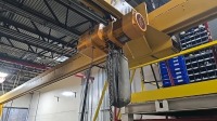 Kundel 1/2 Ton Crane With Electric Chain Hoist, and Crane Runway Structure, 10ft. Span, 34ft. Length - 2