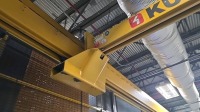 Kundel 1/2 Ton Crane With Electric Chain Hoist, and Crane Runway Structure, 10ft. Span, 34ft. Length - 3
