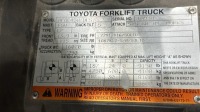 Toyota Propane Forklift Model: 8FGC45U-BCS, Capacity: 9000 Lbs, 60&rdquo; Forks, Hours: 11378 - 12