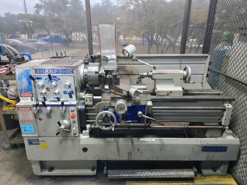 Sharp #1640C 16"x 40" Gap Bed Lathe; Year 1996