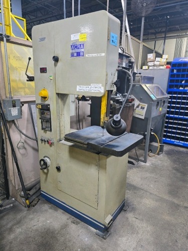 Acra Vertical Metal Cutting Band Saw #RF66KV50; Year 1997; 220V 60Hz 3~