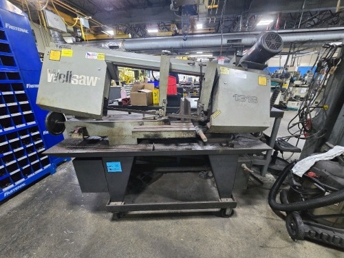 Wellsaw #1318 Horizontal Metal Cutting Band Saw; Blade Size: 1x035x150; Model: 1118
