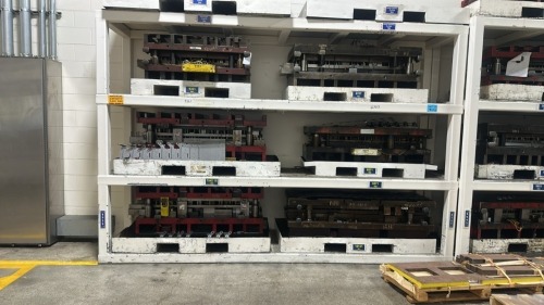 Heavy Duty 4- Shelf Die Rack- 152&rdquo;W x 34&rdquo;D x 103&rdquo;H, 12,000 Max Lbs Per Shelf, CONTENTS NOT INCLUDED