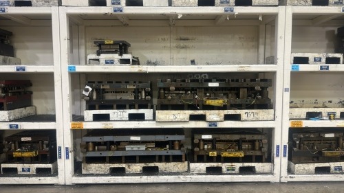 Heavy Duty 4- Shelf Die Rack- 128"W x 31"D x 103&rdquo;H, 12,000 Max Lbs Per Shelf, CONTENTS NOT INCLUDED