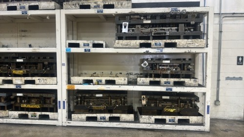 Heavy Duty 4- Shelf Die Rack- 128"W x 31"D x 103&rdquo;H, 12,000 Max Lbs Per Shelf, CONTENTS NOT INCLUDED
