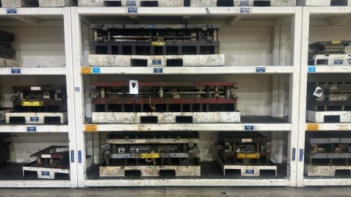 Heavy Duty 4- Shelf Die Rack- 128"W x 31"D x 103&rdquo;H, 12,000 Max Lbs Per Shelf, CONTENTS NOT INCLUDED