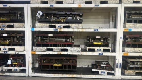 Heavy Duty 4- Shelf Die Rack- 128"W x 31"D x 103&rdquo;H, 12,000 Max Lbs Per Shelf, CONTENTS NOT INCLUDED