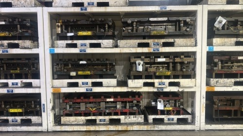 Heavy Duty 4- Shelf Die Rack- 128"W x 31"D x 103&rdquo;H, 12,000 Max Lbs Per Shelf, CONTENTS NOT INCLUDED