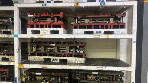 Heavy Duty 4- Shelf Die Rack- 128"W x 46&rdquo;D x 103&rdquo;H, 12,000 Max Lbs Per Shelf, CONTENTS NOT INCLUDED
