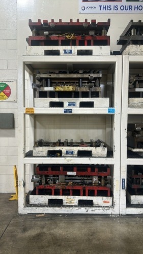Heavy Duty 4- Shelf Die Rack- 67"W x 31"D x 103&rdquo;H, 12,000 Max Lbs Per Shelf, CONTENTS NOT INCLUDED