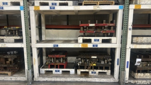 Heavy Duty 3- Shelf Die Rack- 94.5"W x 36"D x 80&rdquo;H, 12,000 Max Lbs Per Shelf, CONTENTS NOT INCLUDED