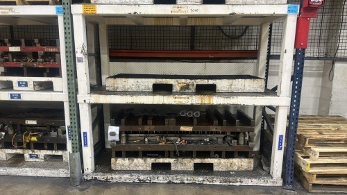 Heavy Duty 3- Shelf Die Rack- 94.5"W x 36"D x 80&rdquo;H,12,000 Max Lbs Per Shelf, CONTENTS NOT INCLUDED