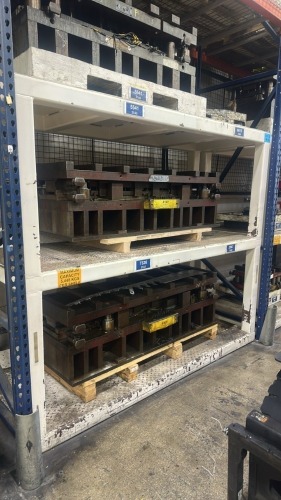 Heavy Duty 3- Shelf Die Rack- 94.5"W x 36"D x 80&rdquo;H, 12,000 Max Lbs Per Shelf, CONTENTS NOT INCLUDED