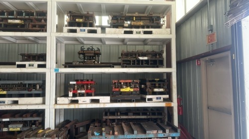 Heavy Duty 5- Shelf Die Rack- 128"W x 36"D x 150&rdquo;H, 12,000 Max Lbs Per Shelf, CONTENTS NOT INCLUDED