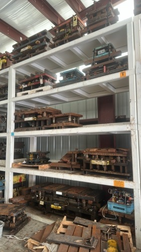 Heavy Duty 5- Shelf Die Rack- 128"W x 36"D x 150&rdquo;H, 12,000 Max Lbs Per Shelf, CONTENTS NOT INCLUDED