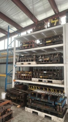 Heavy Duty 5- Shelf Die Rack- 128"W x 36"D x 150&rdquo;H, 12,000 Max Lbs Per Shelf, CONTENTS NOT INCLUDED
