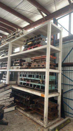 Heavy Duty 5- Shelf Die Rack- 128"W x 36"D x 150&rdquo;H, 12,000 Max Lbs Per Shelf, CONTENTS NOT INCLUDED