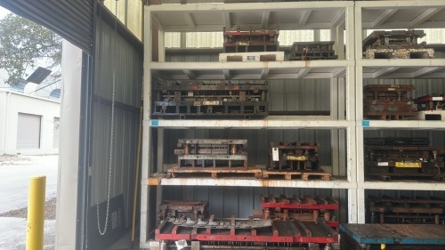 Heavy Duty 5- Shelf Die Rack- 128"W x 36"D x 150&rdquo;H, 12,000 Max Lbs Per Shelf, CONTENTS NOT INCLUDED