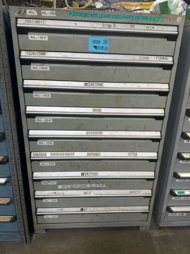 Rousseau Metal Heavy Duty 9 Drawer Cabinet, 36?W X 24&rdquo;D X 60?H