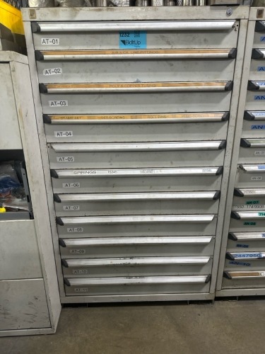 Rousseau Metal Heavy Duty 11 Drawer Cabinet, 35?W X 24&rdquo;D X 60?H