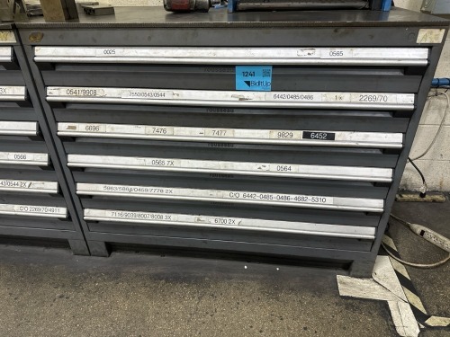 Rousseau Metal Heavy Duty 6 Drawer Cabinet, 48?W X 24&rdquo;D X 38?H, With 1/2&rdquo; Metal Plate on Top