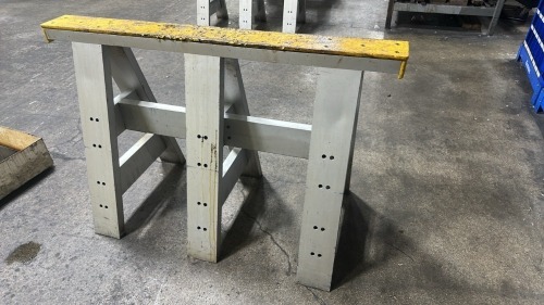 Lot (1) Set. Horses Before The Carts Heavy Duty Industrial Saw Horses