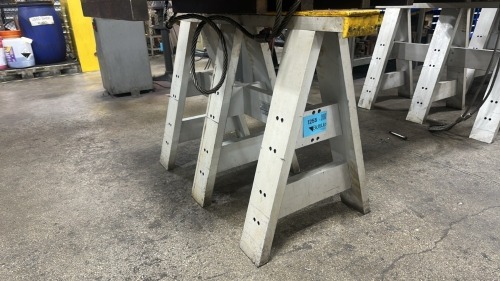 Lot (1) Set. Horses Before The Carts Heavy Duty Industrial Saw Horses