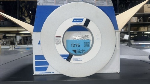Lot (3) Norton Tool Room Wheels, 12&rdquo; x 1-1/2&rdquo; x 5&rdquo;